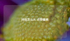 抖音怎么火 点赞量高